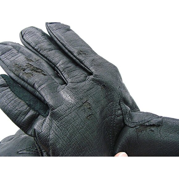 Vintage Womens Black Fashion Faux Fur Partially Lined Stretch Gloves Size B - Picture 5 of 12